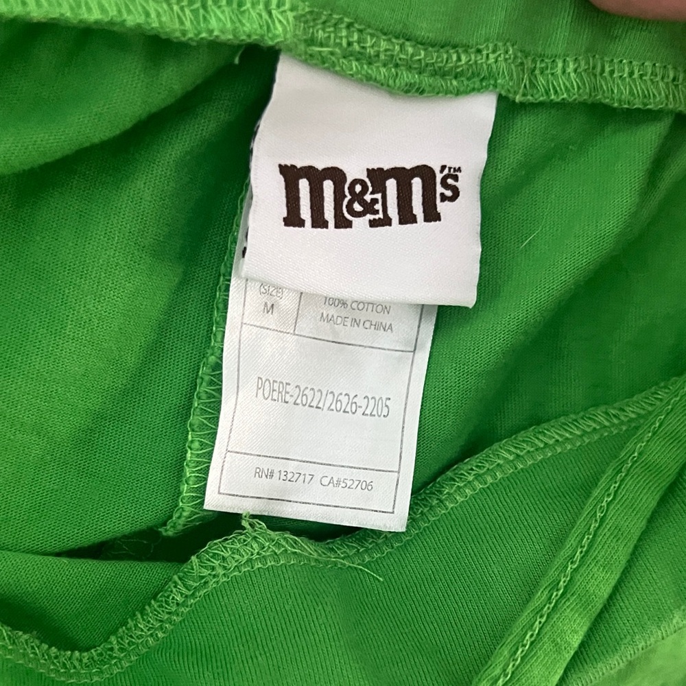 Green M&M PJs medium - Picture 3 of 3